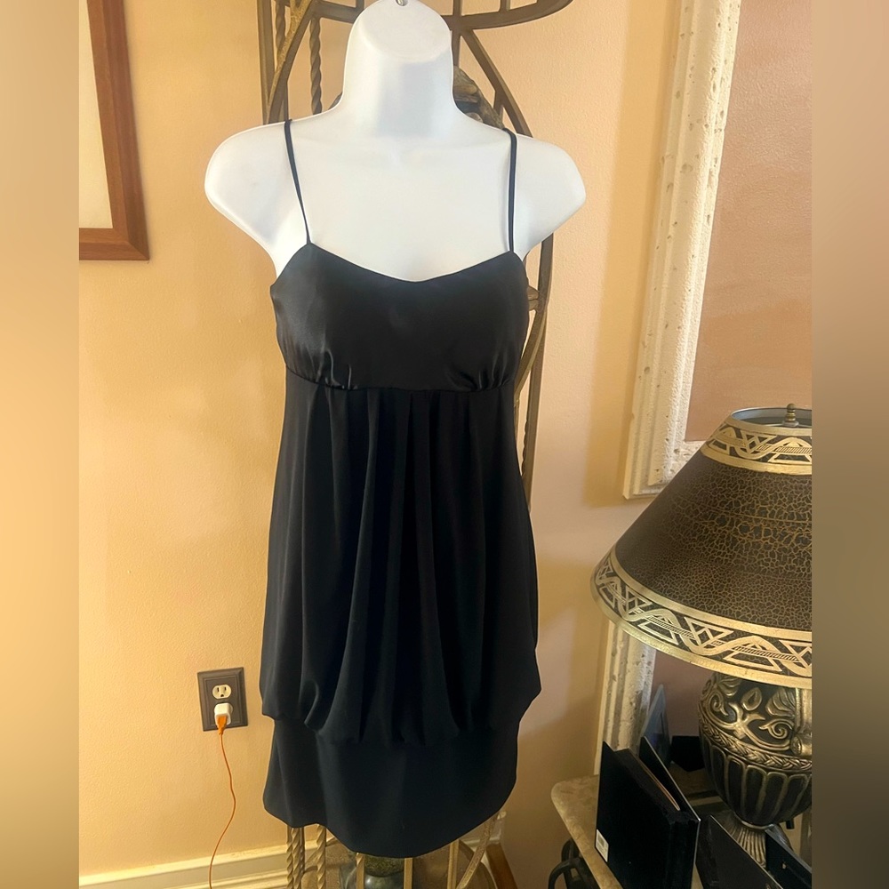 Alyn Page NY Vintage Little Black Dress - Banded Hemline Mini size Small